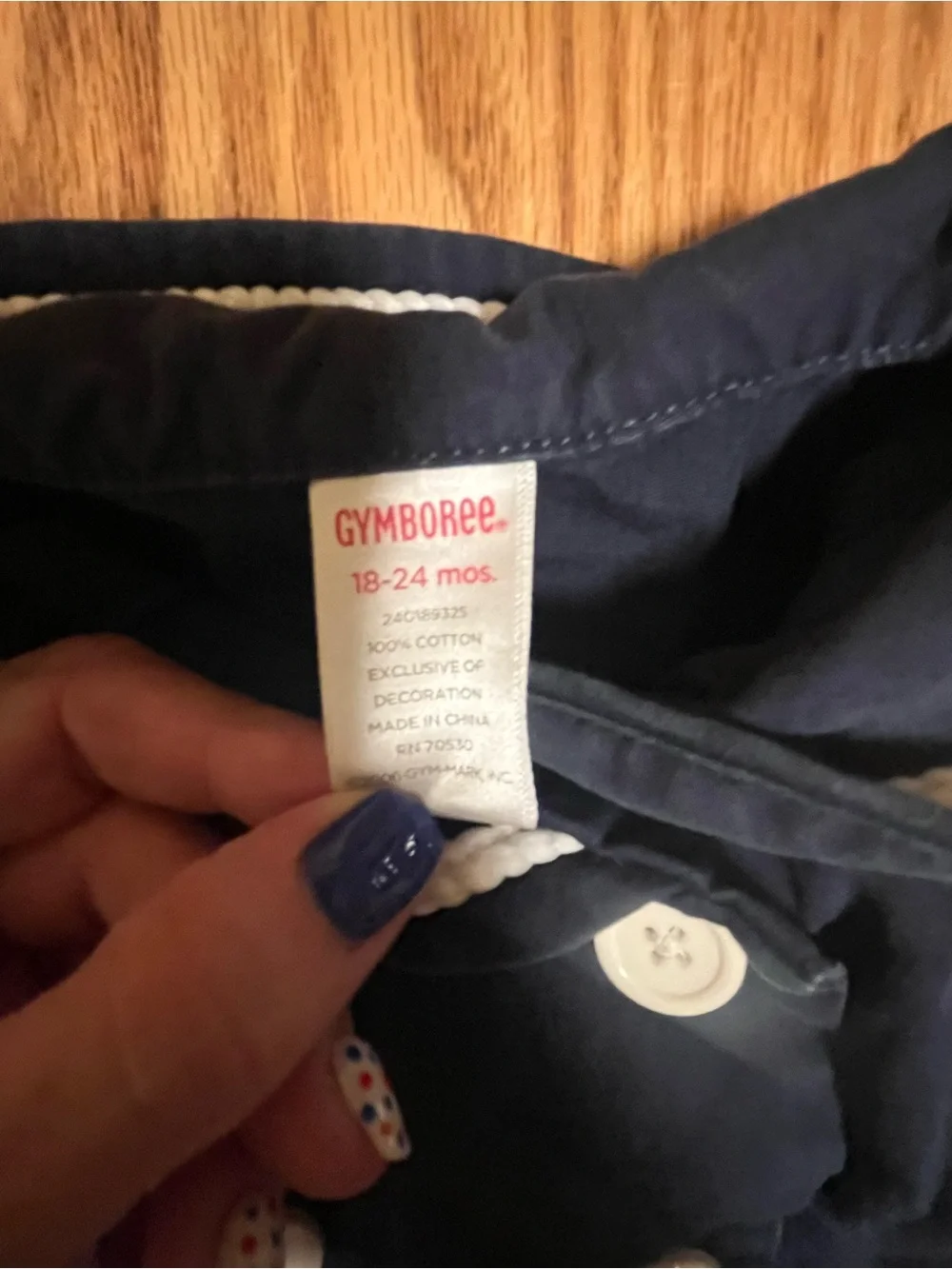 Gymboree Wish You Were Here Blue Sailor Dress Baby Girls Size 18-24m 2006